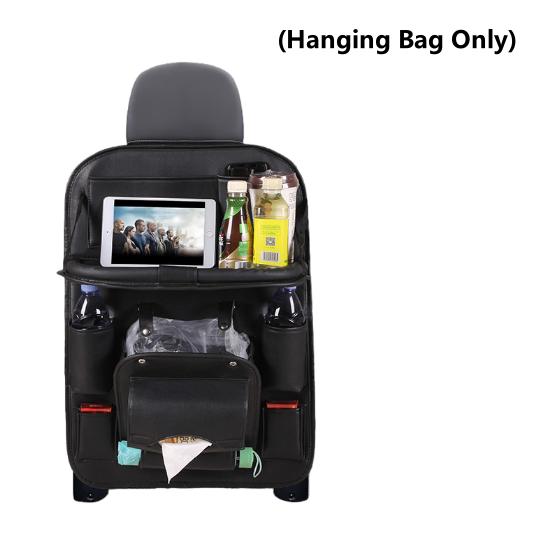 Multifunctional Car Trunk Hanging Bag Seat Back Organizer With Dining Table Tray Interior Accessories For Garbage And Storage
