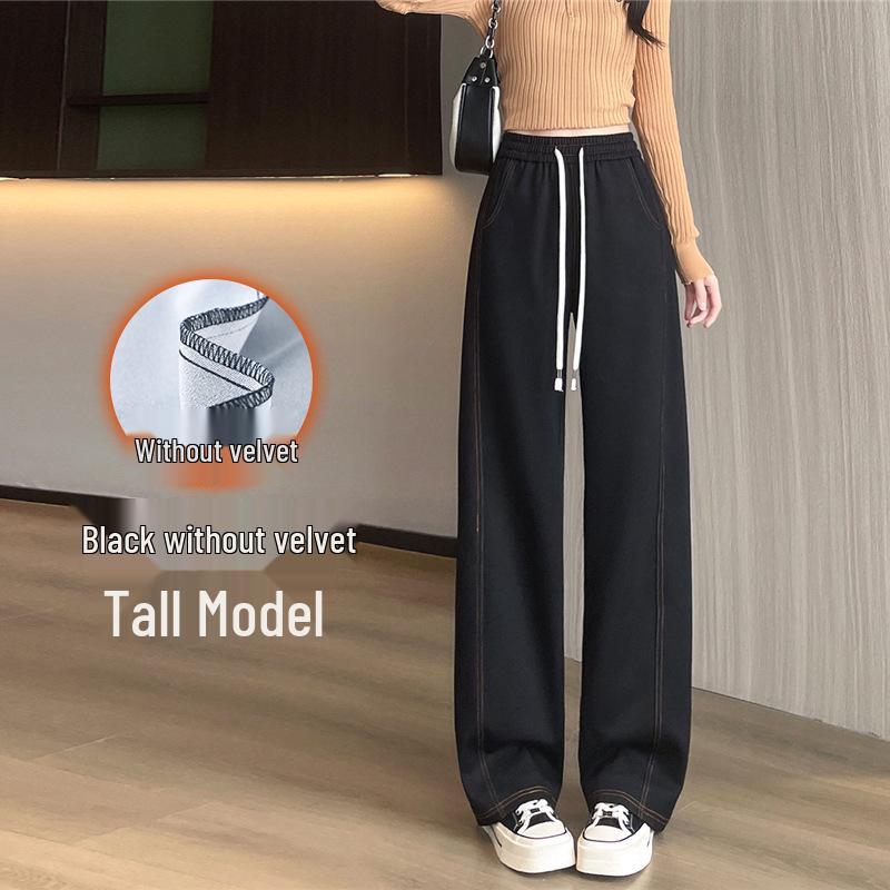 

Plus Size Elastic Denim Slimming Straight Leg Pants for Autumn/Winter 2025 XL