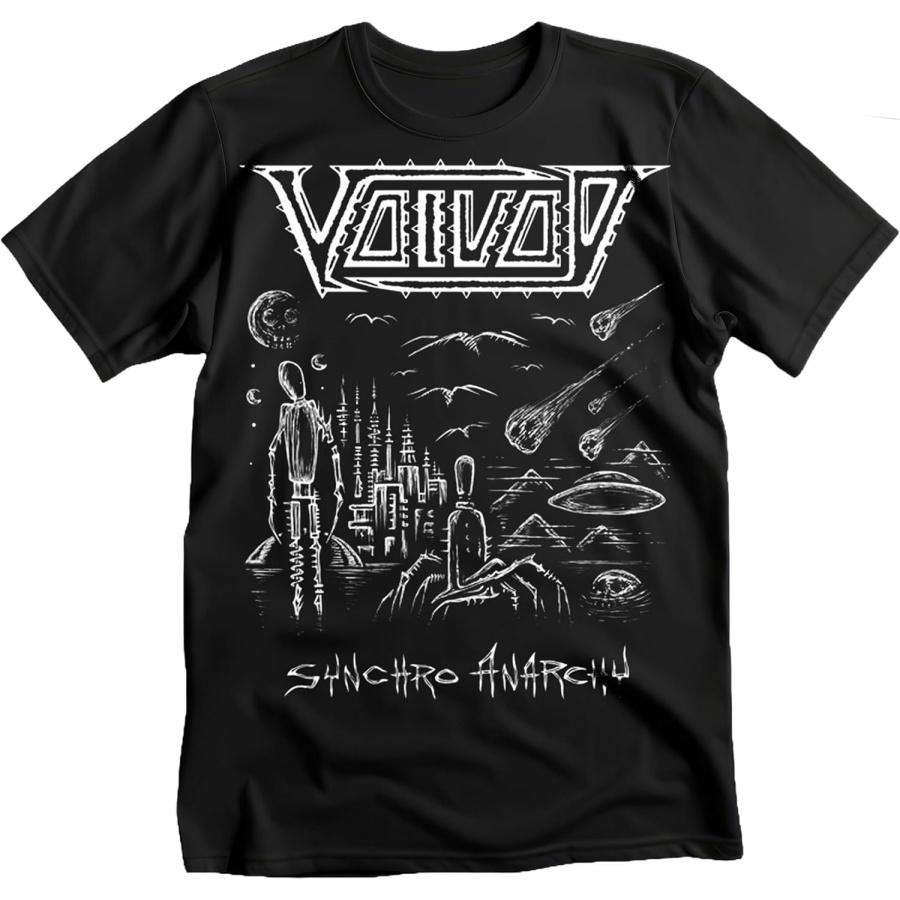 Мужская футболка Voivod Synchro Anarchy Черная _ Официально лицензированный мерч S чёрный