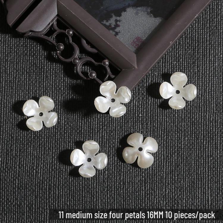 DIY sada dětských vlasových doplňků: ABS perla, Akrylový květ, Lístky lilie a chryzantémy