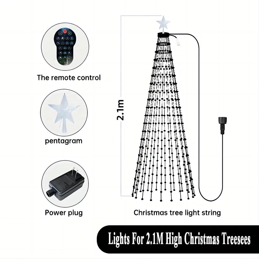 Christmas Tree Decor 400LED Christmas Tree Lights Fairy String Light DIY Picture APP & Remote Control for Outdoor LED Light