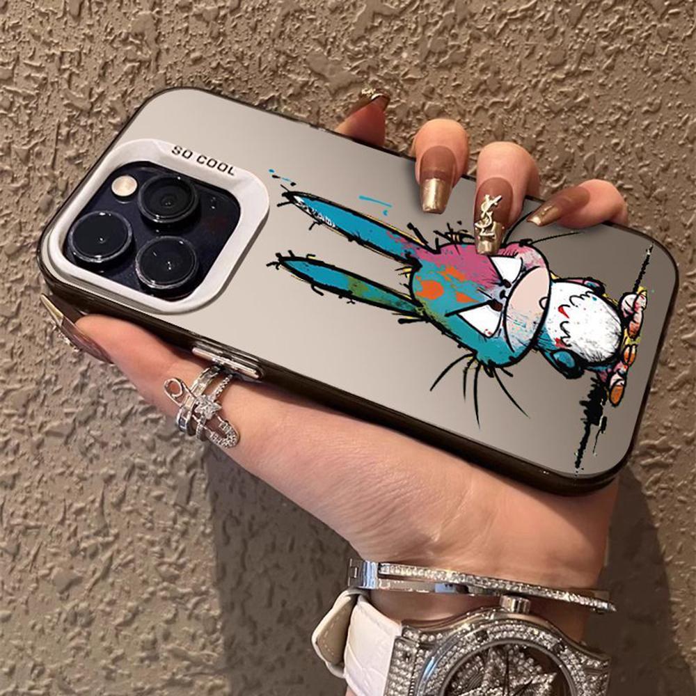 Kolorowe etui IMD na iPhone'a 11 13 16 Pro Max iPhone'a 14 15 Pro Max 12 13 Pro Max Samsung S24 A55 S23 A05 S25 A54 A06 S22 A15 A52S A34 A14