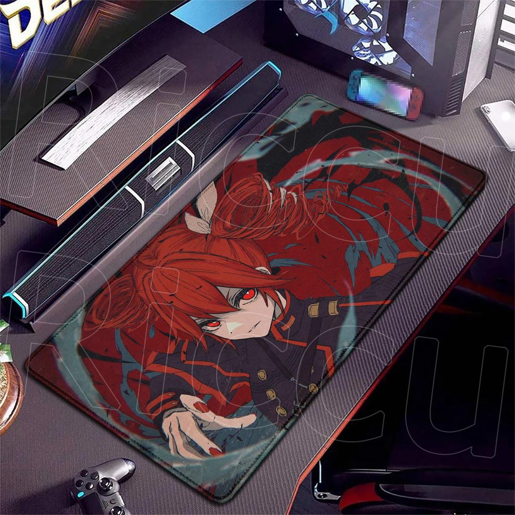 PC accessories 300X600mm XXL Mouse Pad katana Japanese girl Anime Mouse Pads kawaii HD Extended mats Gaming Keyboard Desk mat