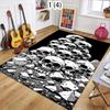 A Door Mat with Skull Pattern Design, Anti Slip and Easy Clean Suitable for Carpets in Home Bathrooms Kitchens and Shower Rooms