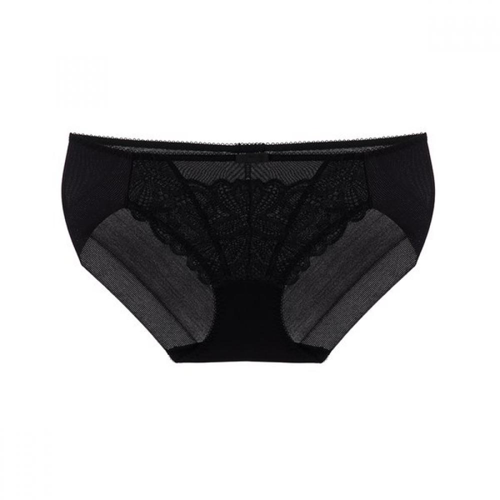 Barbara Flower Lace Hem Panty Sk  Bk