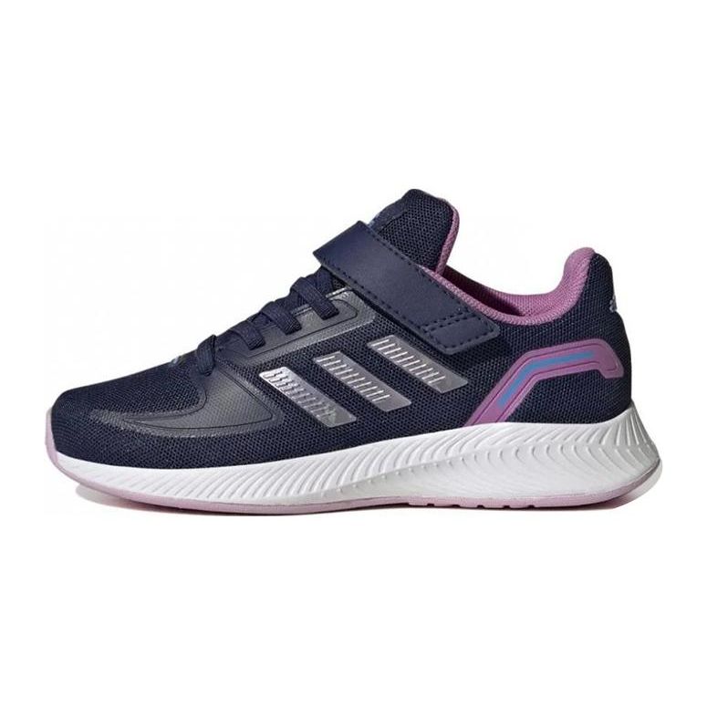 Adidas Runfalcon 2.0 Little Kid Dark Blue Pulse Lilac Kids Sneakers Matte-Purple-Metallic HR1537