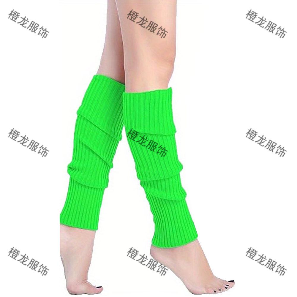 JK Women's Multi-color Wool Knit Leg Warmers - Versatile, Warm & Stylish Autumn/Winter Boot Covers