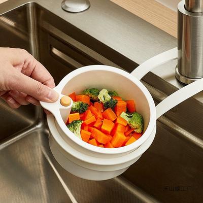 New Sink Drain Basket Quickly Drain Filter Multifunctional Hanging Storage Dishwashing Dry and Wet Separation Kitchen Filter