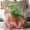 1Pc Cartoon Print Flannel Blanket, High Quality Comfortable for All Seasons, Home Decor, Warmth and Comfort, Perfect for Christmas Birthday Gift