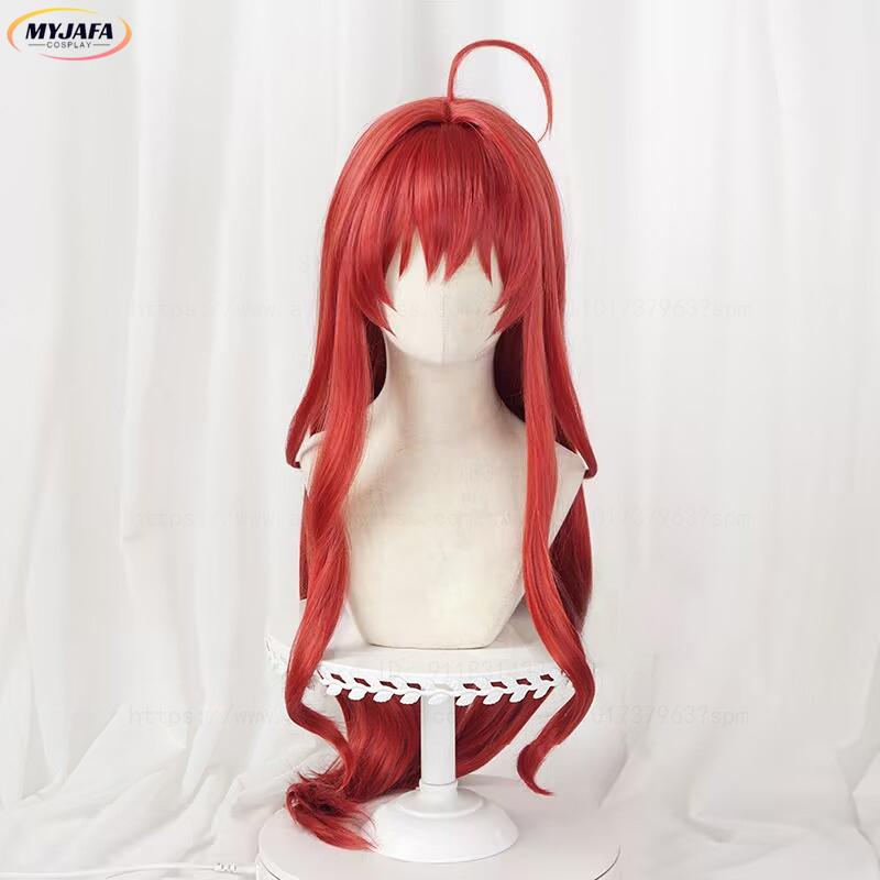 Parrucca Cosplay Anime Nakano Itsuki Rossa Lunga 80cm per Costumi da Donna Parrucche Cosplay Anime Capelli Sintetici Resistenti al Calore + Cuffia per Parrucca