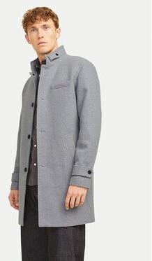 Пальто Jack & Jones Melton Coat (12258672) Jjemelton Wool Coat Sn (12258672) светло-серый меланж