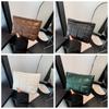 Large Capacity Puffer Pouch Cotton Filled Thick Plaid Clutch Bag Puffer Padded Makeup Bag  School