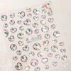 Red Brocaded Carp Koi Cyprinidae Auspicious Fish Spring Flower 5D Nail Art Stickers Fresh Vibrant Relief Adhesive Manicure Decal