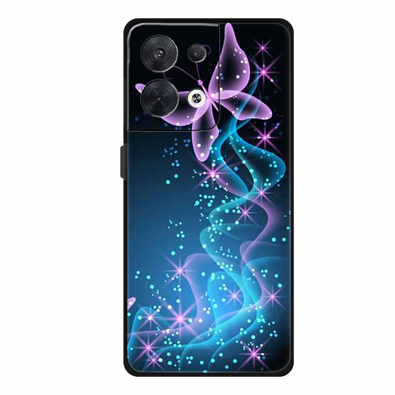 Animal Case For Oppo Reno 8 5G Soft Silicone Wolf Back Cover for OPPO Reno8 Pro + Plus Coque Reno 8 Pro 5G Cartoon CPH2359 Funda