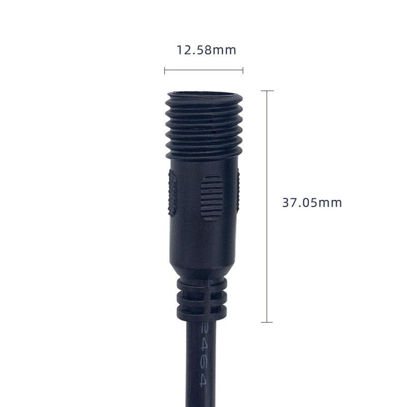 30cm 2Pin core DC Male and Female cable Connector 5.5 x 2.1mm IP68 Waterproof 18AWG 7A Plug Power supply aextend adapter Wires