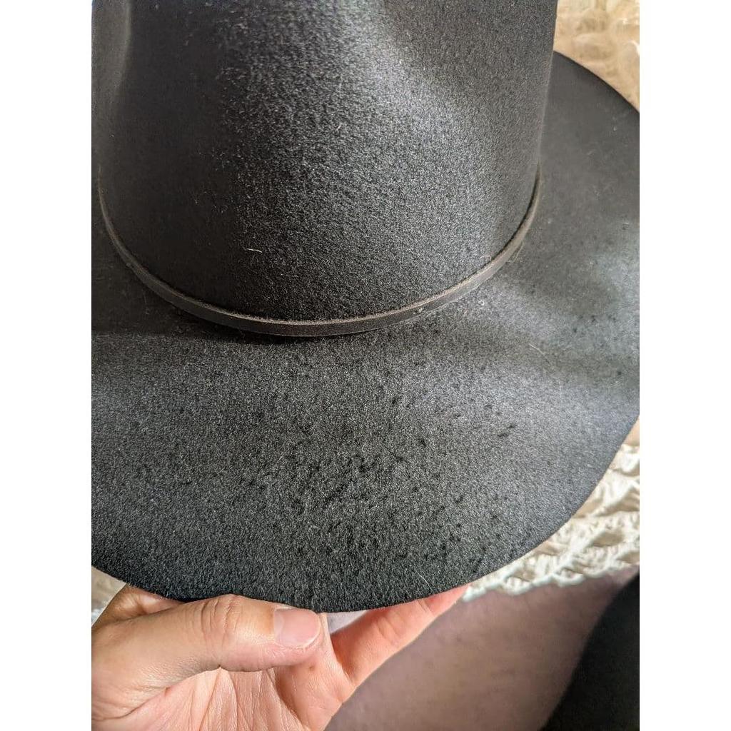 Used Brixton Black Felt Hat with Ribbon