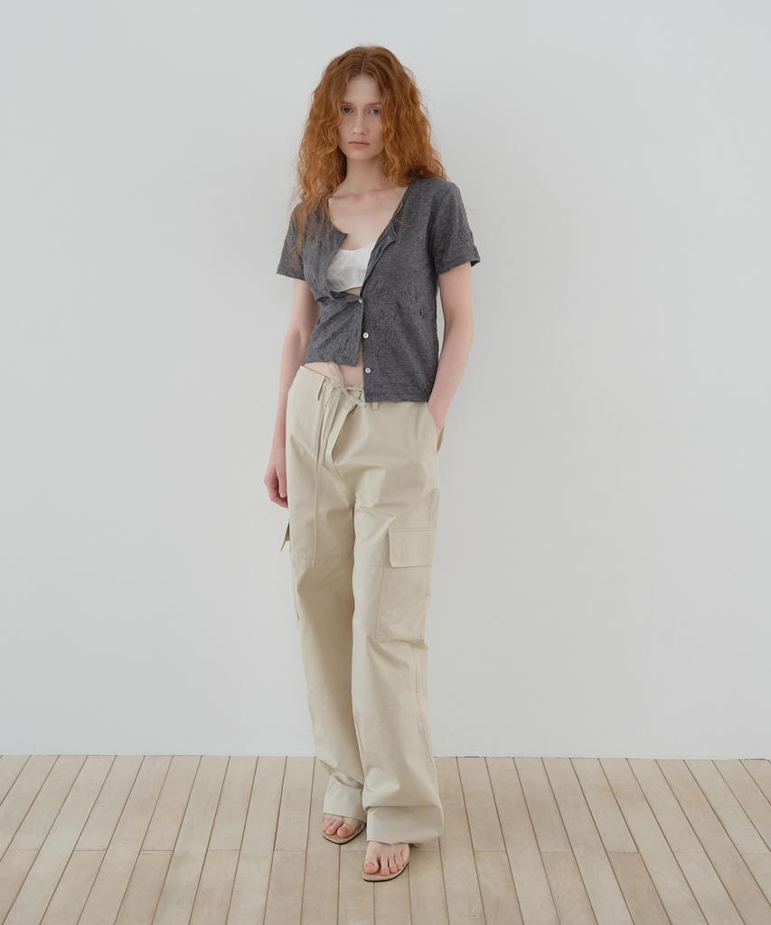 Poeteuseoul Mood Cargo Pants_Beige