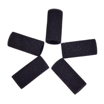 5Pcs L Size Black Sponge Aquarium Filter Protectorcover For Fish Tank Inlet Pond