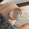 Bf Club   Anelli Per Donna Semplici Geometrici Fatti A Mano Irregolari Retro Anello Grande Con Pietra Nera Allergia Per Regalo Di Compleanno