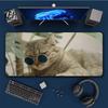 A Cat Wearing Glasses Mouse Pad Cute HD Mousepad Pad Extended Gaming Keyboard  LargeMousepad Xcm XXL Gamer Mousepad