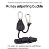 4pcs Awning Wind Rope 8 Inch Adjustable Lanyard Hanging for Tent Fan Grow Plant Lamp Pulley Ropes Pulley Lifting Pulley Hook