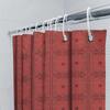 Rustic Red Bandana: Classic Western Pattern Shower Curtain For A Vintage And Bold Bathroom Dcor