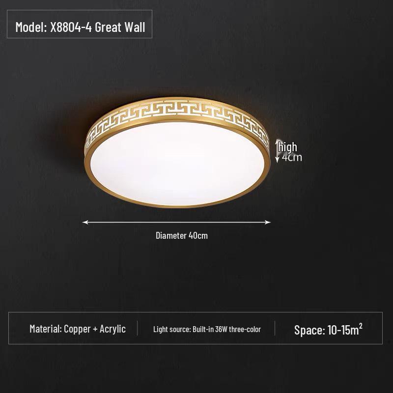 Gold Modern Minimalist Ultra-Thin Nordic LED Ceiling Light for Bedroom