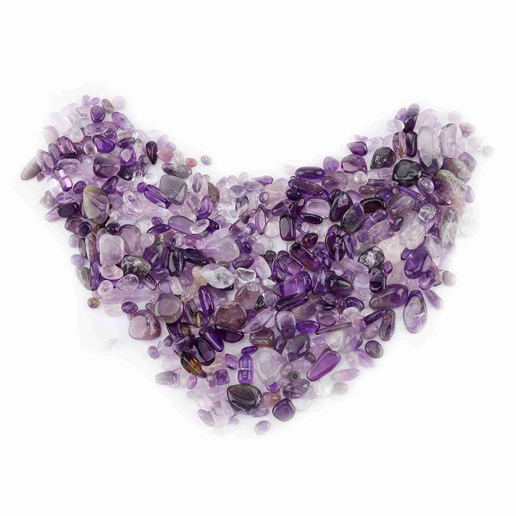 Trommelsteinsplitter, zerkleinerte natürliche Bergkristallstücke