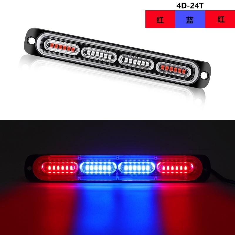 12-24V 24LED Autolichter Superhelle Blitzlichter Ultradünne Auto-Rückleuchten/Warnleuchten