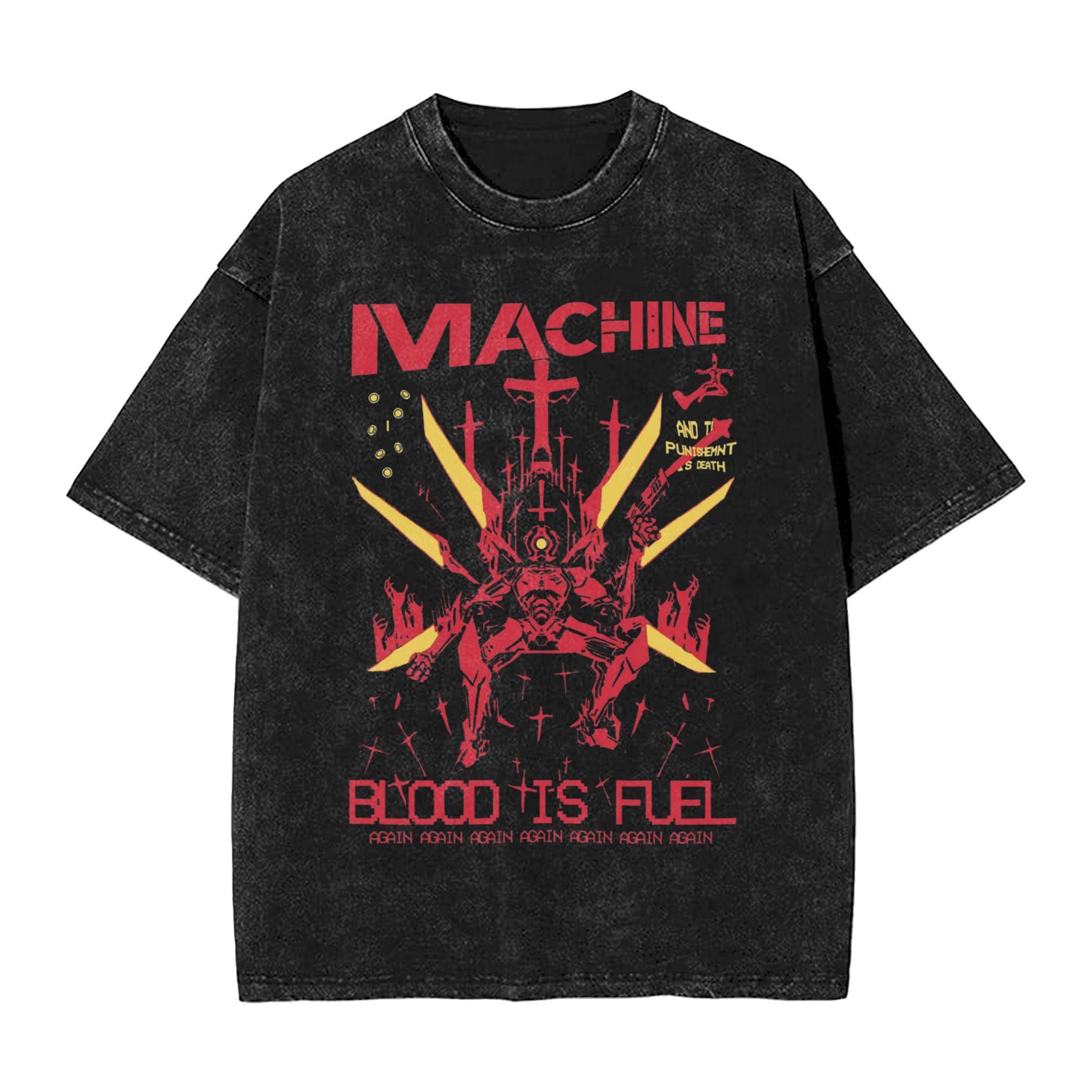 

Круті футболки для шутера Ultrakill для чоловіків, з круглим вирізом, з чистої бавовни, випрана футболка, футболки з коротким рукавом, літні топи S