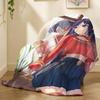 Cute M-MiSide Mita Throw Soft Flannel Throw Blanket, Lightweight Breathable Summer Nap Blanket For Sofa Home Travel Cozy Decor