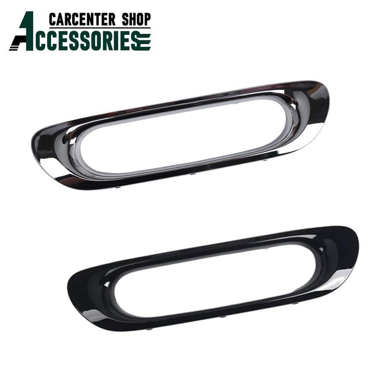 Car Rear Fog Light Fit For Mini Cooper F55/F56/F57 2013-2016 Rear Bar Brake Light Bezel Rear Fog Light Chrome Cover Trim Chrome
