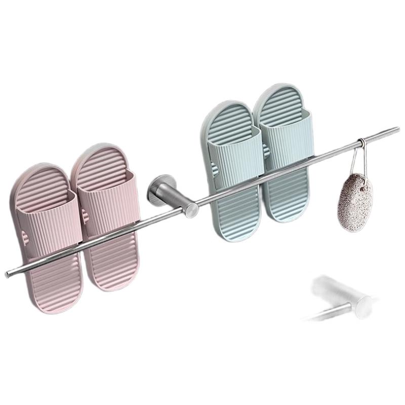 HANDUNYOU 304 Stainless Steel Punch-Free Bathroom Slipper Rack