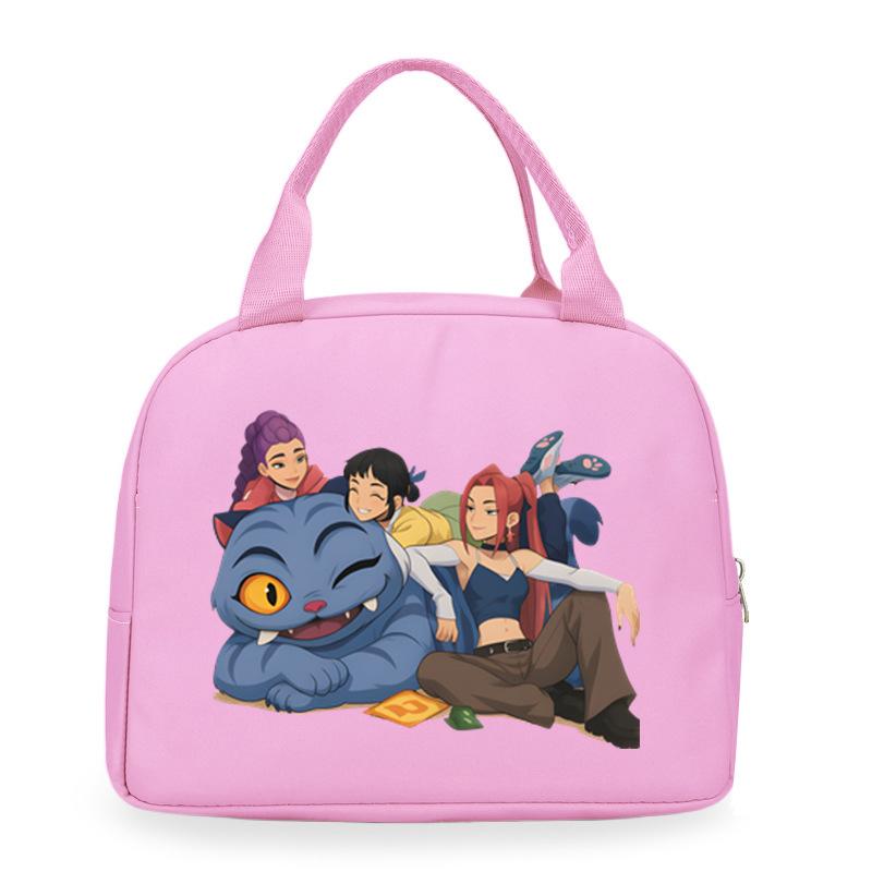 Cartoon Animation Academy Meal Bag Student Thermal Insulation Lunch Box Bag Office Workers Handheld Bento Bag