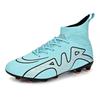 Long Broken Nails, Young and Young Men's and Women's Large-size Football High-top Shoes, Outdoor Breathable and Non-slip Fashion Training