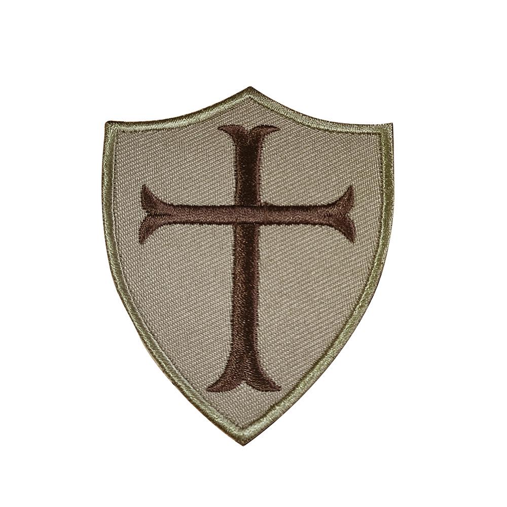 European Templar Crusader Embroidered Velcro Tactical Patch