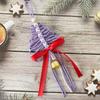 Handwoven Tree Shaped Pendant Cotton Wall Hanging Xmas Hanging Ornaments Festive Atmosphere Christmas Tree Decorations