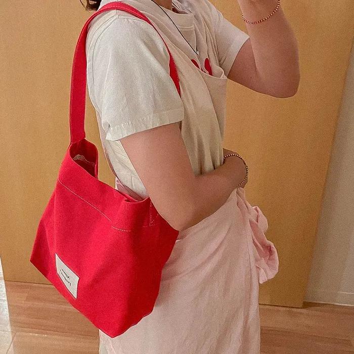 [Agnes Project] Peanut Tote Bag (Ver.2)_Red