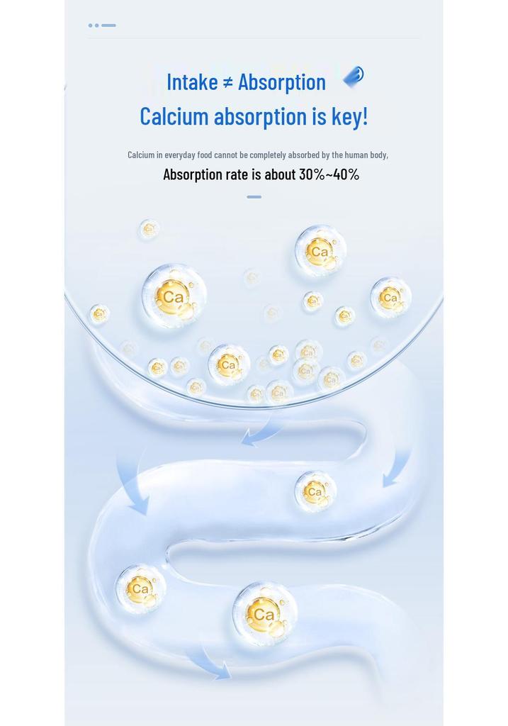 Calcium Tablets with Vitamin D3 for Adults and Seniors - 30 Tablets