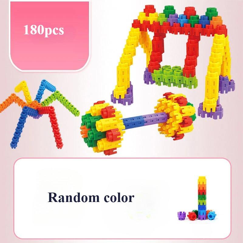 

Children S Building Block Toy Assembly Puzzle Hexagonal Male And Female Puzzle Gear Insertion Plastic Large Particle Gift