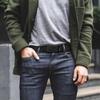 Cintura da Uomo Fibbia Automatica in Metallo Nastro in Nylon Imitazione Cintura da Lavoro per Esterni Fibbia Automatica Senza Denti Cintura Casual Sportiva in Tela