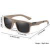 Polarized Sunglasses for Men and Women Classic Square Frame Glasses for Driving Fishing and Golf Unisex