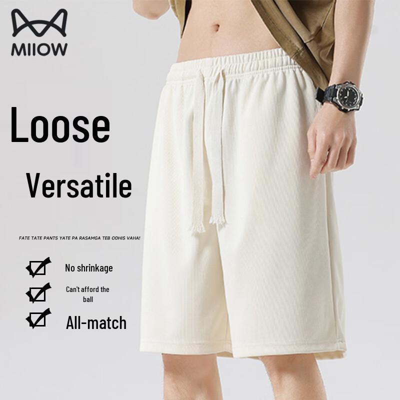 

MiiOW Men s Solid Color Casual Shorts L