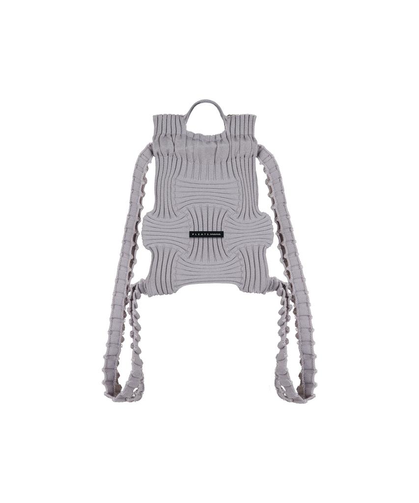 Pleatsmama Mini Bow Backpack Gray