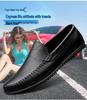 2018 Men's Genuine Leather Casual Non-slip Loafers with Soft Sole Breathable Cowhide