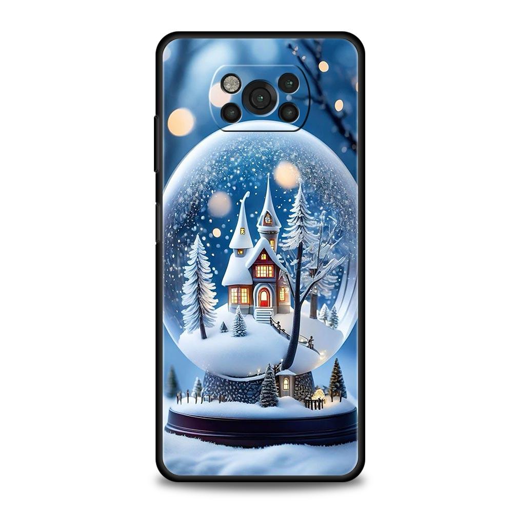 Christmas Graphic Printed Phone Case For For Xiaomi Poco X6 X5 Pro X4 X3 NFC F5 Pro F4 F3 GT M5 M4 Pro 5G M3 C51 C50 C55 Cover