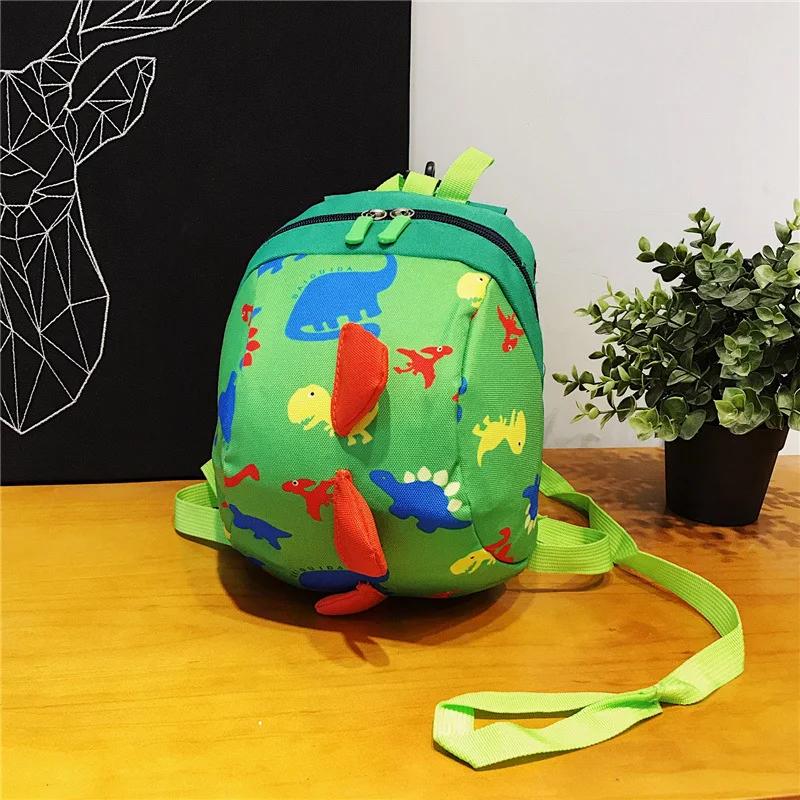 

Adorable Dinosaur Toddler Safety Harness Backpack - Comfortable Anti-Lost Bag for Kids | Perfect Toys Gifts for Children зелёный