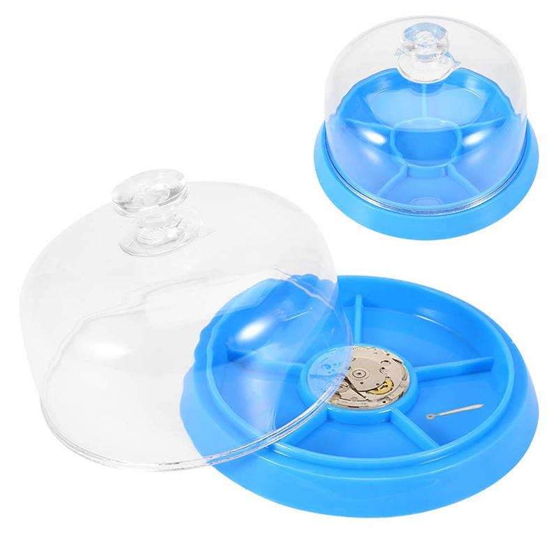 6 Slots Watch Dust Sheet Cover With Tray Watch Movement Repair Tool Jewelry Tools Spare Protector Watchmaker Repair Tool