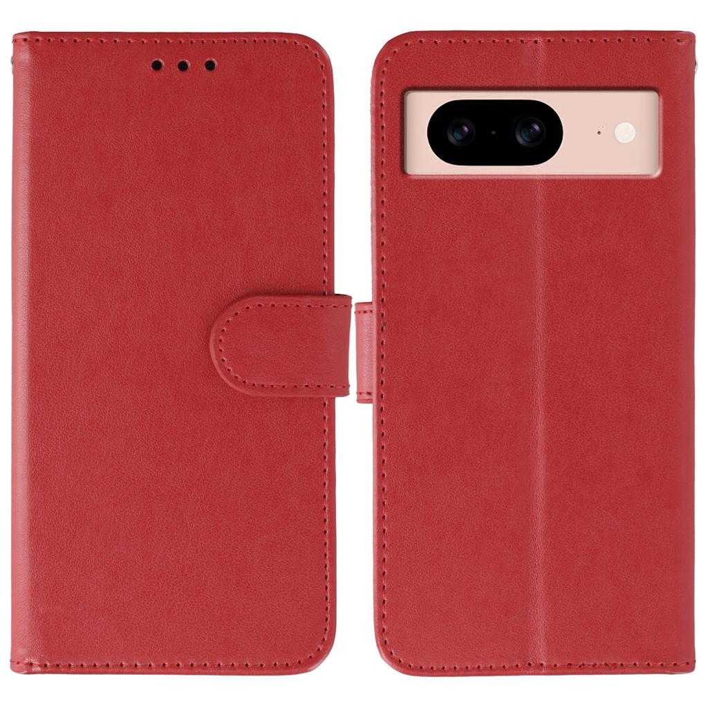 For Google Pixel 8a Case PU Leather Flip Wallet Phone Cover with Strap