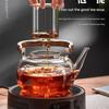 New Glass Teapot for Brewing Tea, Suitable for Home Use On a High-temperature Resistant Electric Ceramic Stove, with Handle and